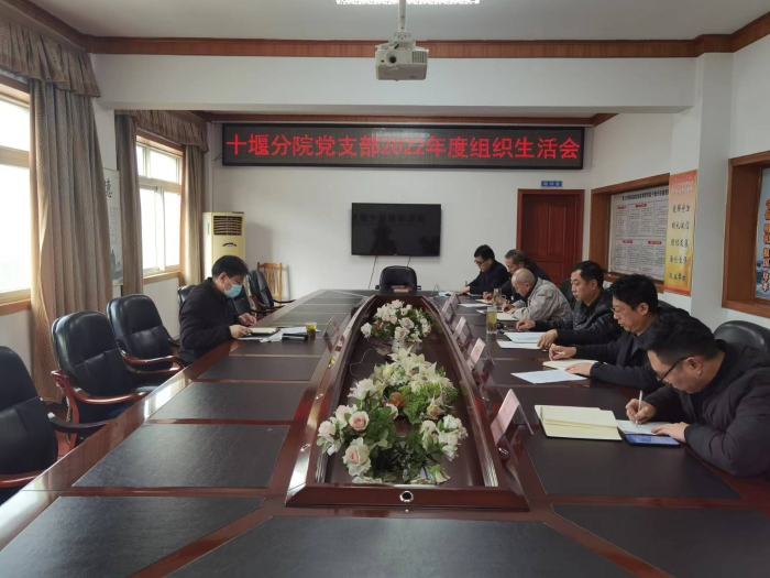 十堰(yan)分院黨(dǎng)支部召(zhào)開2022年組(zu)織生活(huó)會